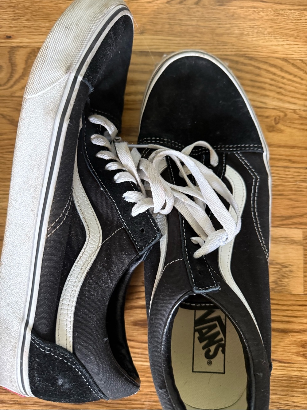 Vans Black and White Old Skool Skate Shoes
